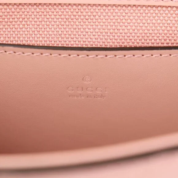 *NEW* Gucci Calfskin GG Super Mini Shoulder Bag Soft Pink - Picture 10 of 11